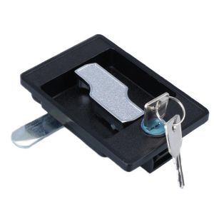 China Black Paddle Latch Lock Zinc Alloy Hardware Equipment Part 105.5x97.5x28.6mm on sale