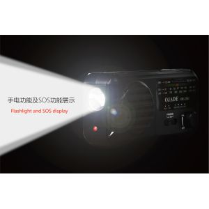 DSP strong receiver rechargeable fm radio solar hand crank dynamo 3 bands radio