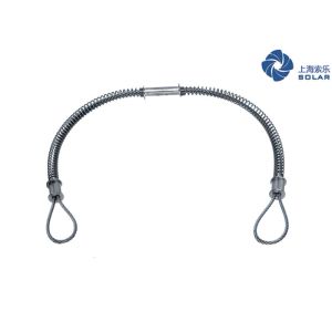 1/4'' 3/8'' Whip Check Cable , Galvanized Carbon Steel Hose Safety Cable