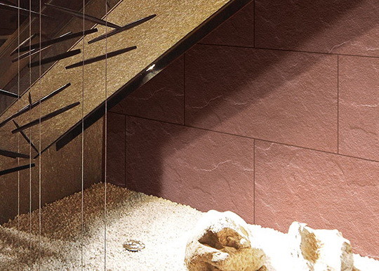 Durable Eco - Friendly Soft Tile Flooring Kitchen Stone Like Modified Clay