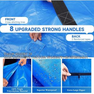 Mattress Bags For Moving And Storage, Mattress Bag With Handles, Reusable Tarp