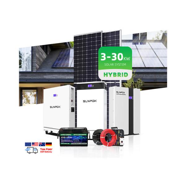 Quality Off Grid Solar Energy Systems For Home 5kw 10 Kw Hybrid Solar Energy System Battery wholesale