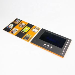 Lcd Video Book Advertising Video Book 2.8inch Customized Printing Lcd Screen