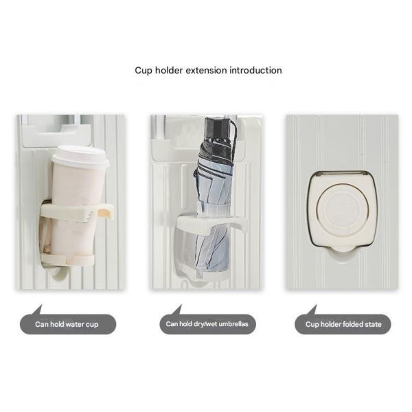 1808 Thickened Aluminum Alloy Trolley Suitcase with TSA Lock and Multifunctional Cup Holder