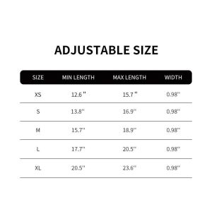 LED Dog Collar Waterproof Adjustable USB Type-C Recharge Solid Pattern Flashing