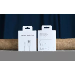 PMS Usb Charger Data Cable Packing Box Greaseproof Debossing