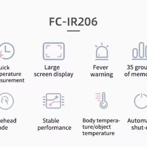Non Contact LCD Digital Forehead Infrared Thermometer Gun With Backlight