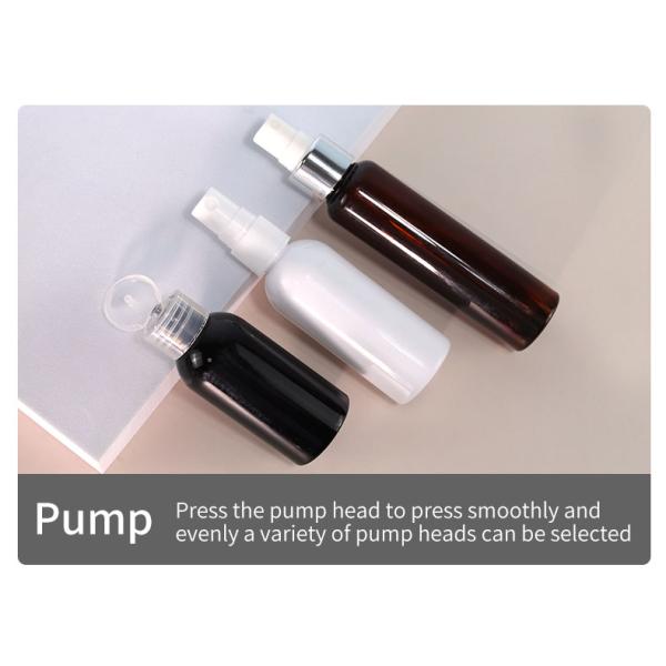 60ml Plastic Cosmetic Bottles Brown Eye Dropper Bottles With PET Collar And Plastic Cap