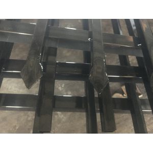 Steel Tubular Garrison Security Fencing Panels 2.1mtrs x 2.4mtrs Stain Powder