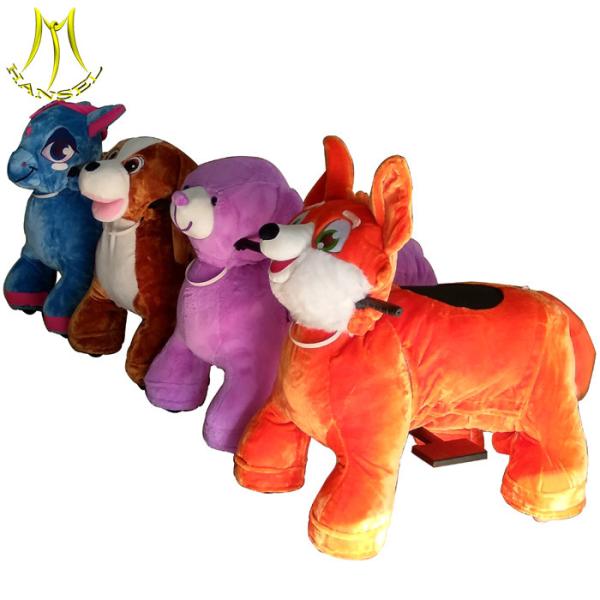 Hansel coin operated ride animal scooter and battery operated motorized animal
