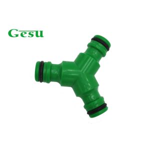 Cheap Outdoor Garden Hose Y Connector ABS 3 Way Quick Connect Coupling for sale