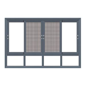 R D Design Hanging Curtain Aluminum Windows for Verandas Sliding/Tilt and Turn