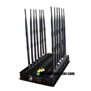 14 Antennas 35W high power car remote control mobile signal blocker jammer