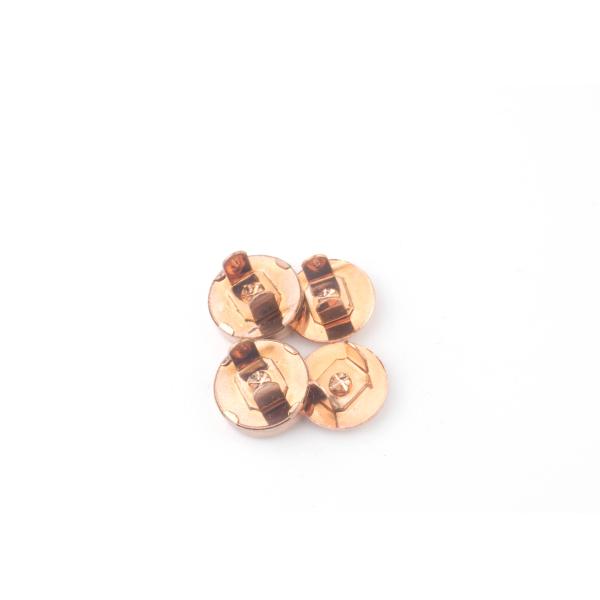 Rose Gold 14mm Magnetic Snaps , Elegant Design Button Clasp Fasteners For Bag