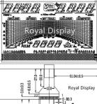 Stn Cog Graphic LCD Display FPC Negative 7 Segment FSTN FFC For Treadmill