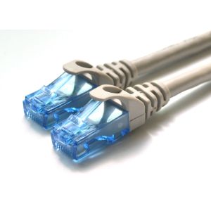 3M Cat6 UTP RJ45 Lan Patch Cable , Round Network Patch Cable Grey Color Reliable