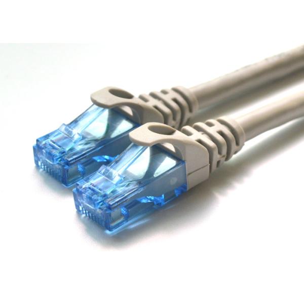 3M Cat6 UTP RJ45 Lan Patch Cable , Round Network Patch Cable Grey Color Reliable