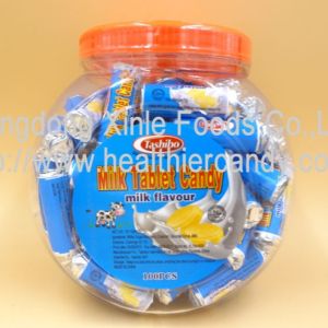 Low Calorie Energy Roll Milk Candy Sugar Tablet Compressed Jar Packed