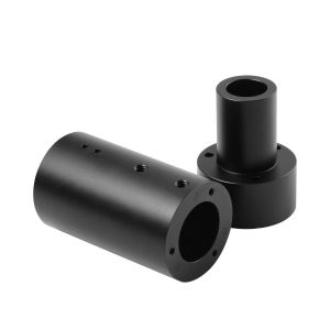 Anodized Black Compound Custom Aluminum Milling , Fittings Precision CNC