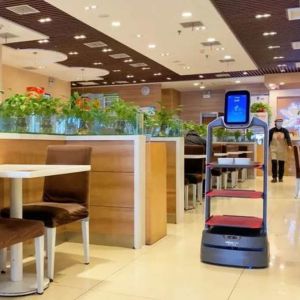 Service Robot China With Automatic Navigation For Food Delivery AI Robot