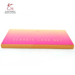 CMYK Printing Foldable Eyelash Packaging Box High Hardness