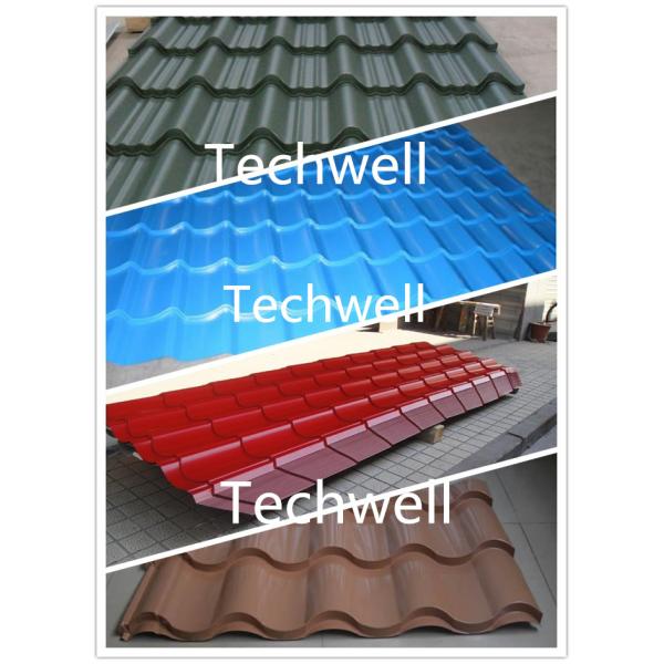 Color Steel Tile Roll Forming Machine For Roof Wall Cladding, Steel Roof Panel