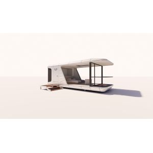 28 M² Space Capsule House For Living With Galvanlized Steel Frame