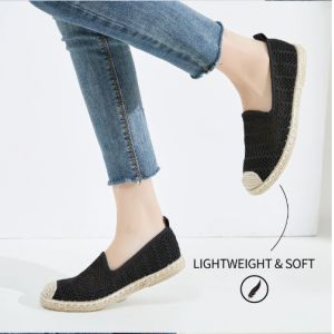 Customized Espadrille pull on Shoes Cotton Lined Round Toe Shape
