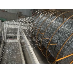 Galvanized Steel CWC Pipeline Mesh 2.4mm Wire 25.4mm x 67mm Hole