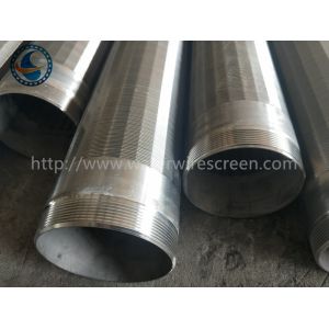 AISI 304 Profile Wire Downhole Slotted Tube For Geothermal Wells