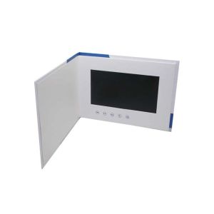 8Ω 2W Audio LCD Invitation Card USB Rechargeable Video Brochure Card