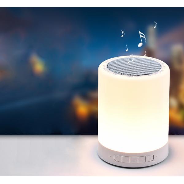 Quality LED Bedside Lamp and Night light Portable Bluetooth Speaker 3W LED Outdoors Mini Speaker wholesale