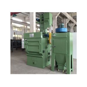 150L Volume Media Blasting Equipment , PLC Control Tumblast Shot Blasting