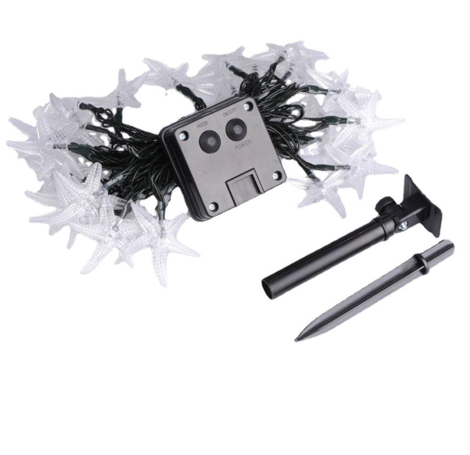 Solar String Lights with 500-1200 Lumens Memory Function and No Wiring