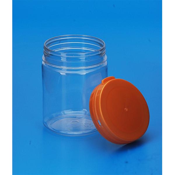 Quality Transparent Color Plastic Honey Bottles Airtight Screw Lid 65 . 5 * 88MM Diameter wholesale