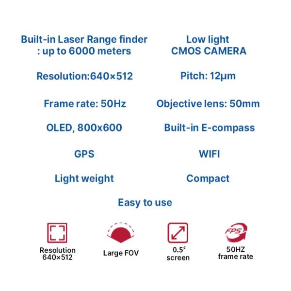 20x IR Thermal Imaging Binocular Thermal Infrared Binoculars