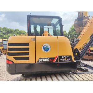 Used Sany SY60C Excavator with 6.1 Ton Operating Weight 0.21 m³ Bucket Capacity