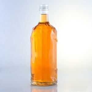 Transparent Customized Liquor Glass Water Bottles with Unique Sealing Type SCREW