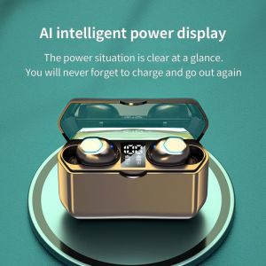 2000mAh Power Bank True Wireless Stereo Earphone with HD Voice AB5616A3 Chipset