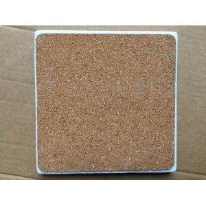 2017 Popular Good Quality 4'' Square Anti Slip Marble Stone Coaster Customized