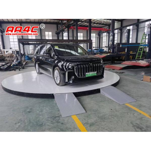 Quality AA4C 3T 5M diameter Rotating Car Turntable Auto Show Turntable Car Rotating Platform With Ramp Low Profile 185mm wholesale