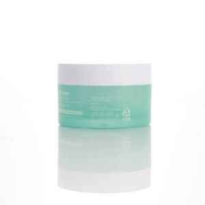 Cheap 50ml PS Combination Green Cosmetic Plastic Jar With Screw Cap for sale