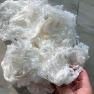 100% Viscose Cellulose Fiber Staple White Color Highly Absorbent