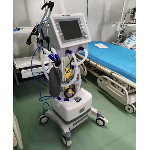 Surgery Room Medical Ventilator Machine With Air Compressor Respiratory Support