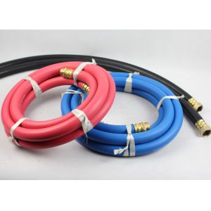 50ft Length ID 3/4" Reinforced Water Hose with 3/4" Nickle plated Brass Fittings