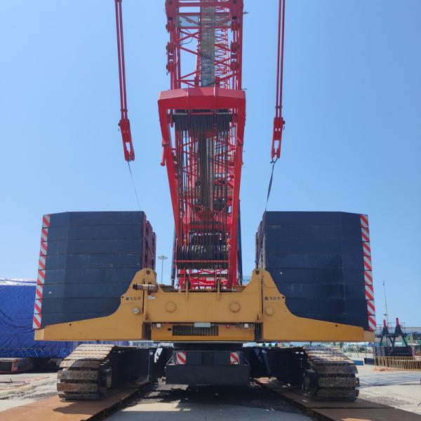 Quality Well Maintained Second Hand Mobile Crawler Crane 500T Crane With Boom 84m wholesale