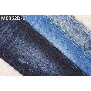 Desizing Cotton Polyester Spandex Denim Fabric 11oz Warp Slub For Women