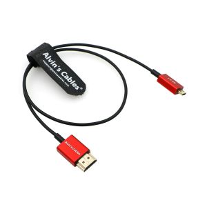 China Alvin's Cables 8K 2.1 HDMI Cable Micro HDMI To HDMI Cable Ultra Thin 48Gbps High Speed For Atomos-Ninja-V 4K-60P Record on sale