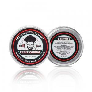 Cheap 60g/pc Mens Cream Pomade Medium Hold Water Based All Day Hold Premium Hair Styling Wax for sale