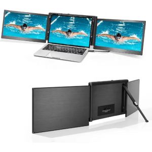 Multi 13.3" Portable Triple Monitor Laptop Extender Dsipaly FHD 1080P Foldable
